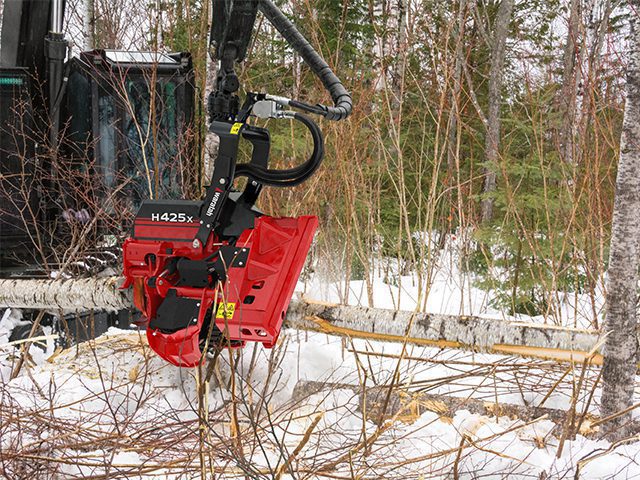 H425X-harvesteripää – sivunäkymä