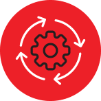 gear encircled by rotation arrows